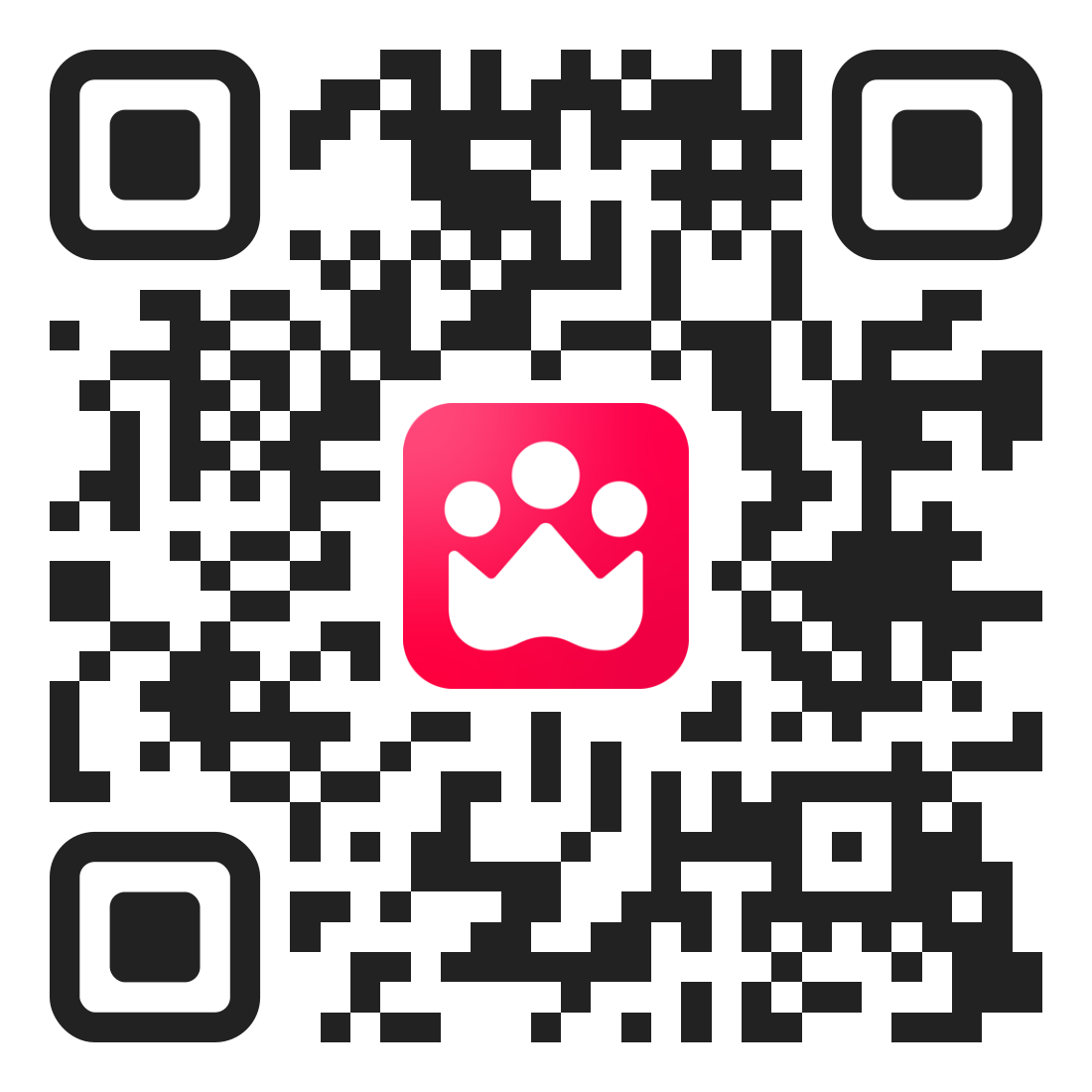 Scan to download the Petme app